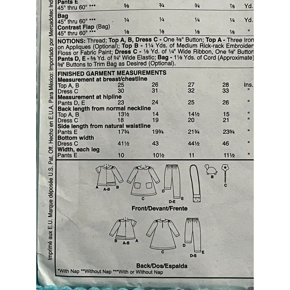 McCalls 2968 sewing pattern oversized jacket shacket size 22w-28w 40 42 44 46